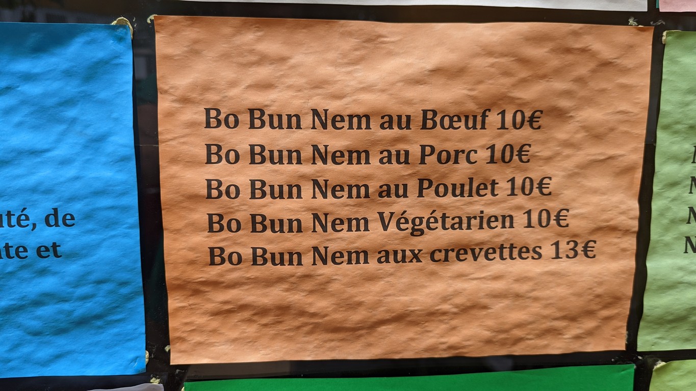 Le Bonheur menu 3