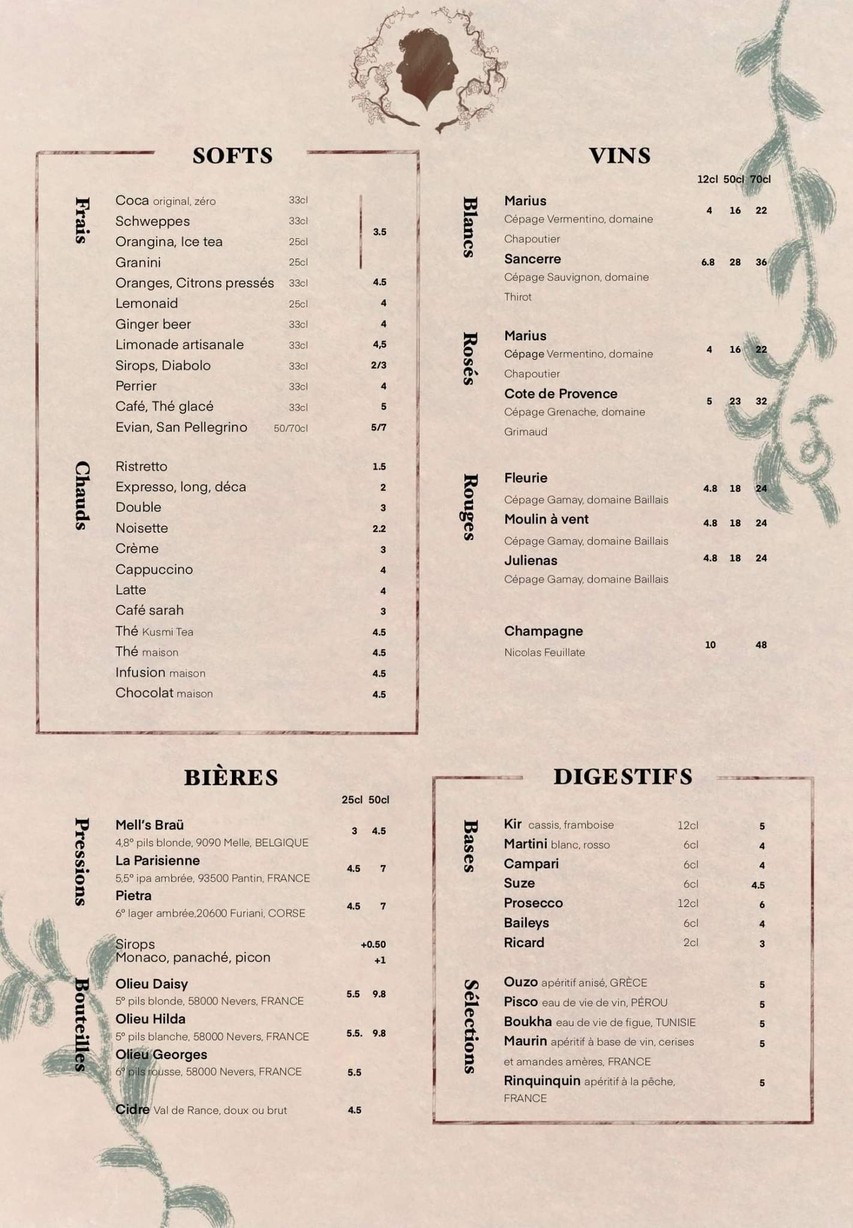 La Salle à Manger 2.0 menu 2