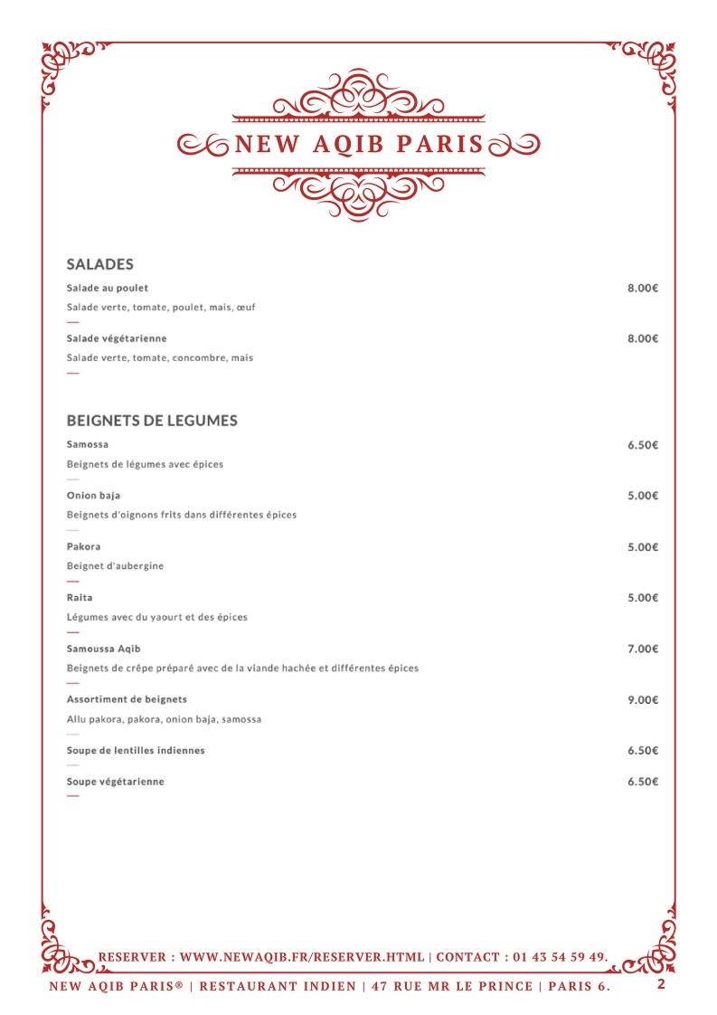 New Aqib menu 2