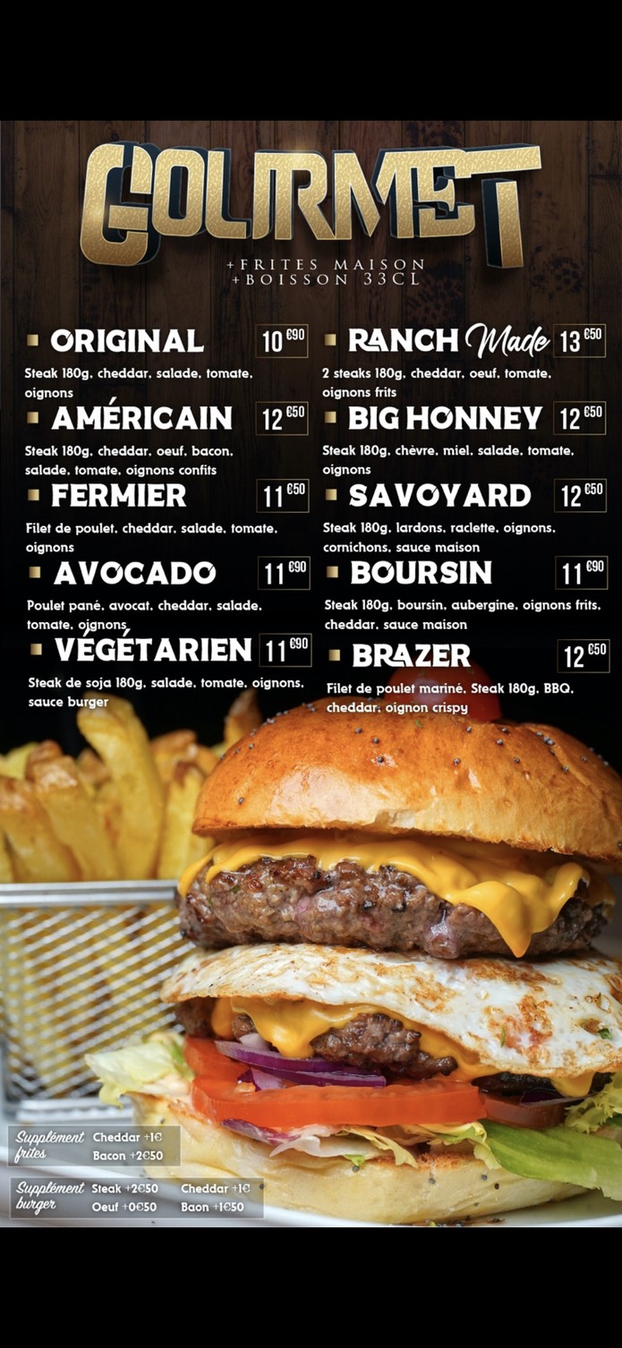 Ranch Burger menu 3