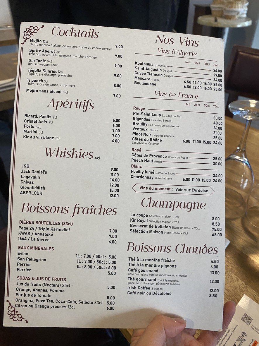 Royal Berbère - Restaurant algérien menu 3