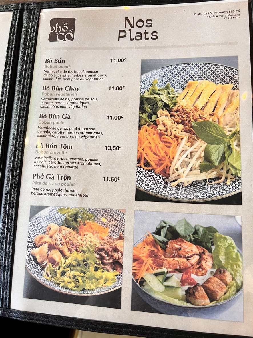 Phố Cổ menu 2