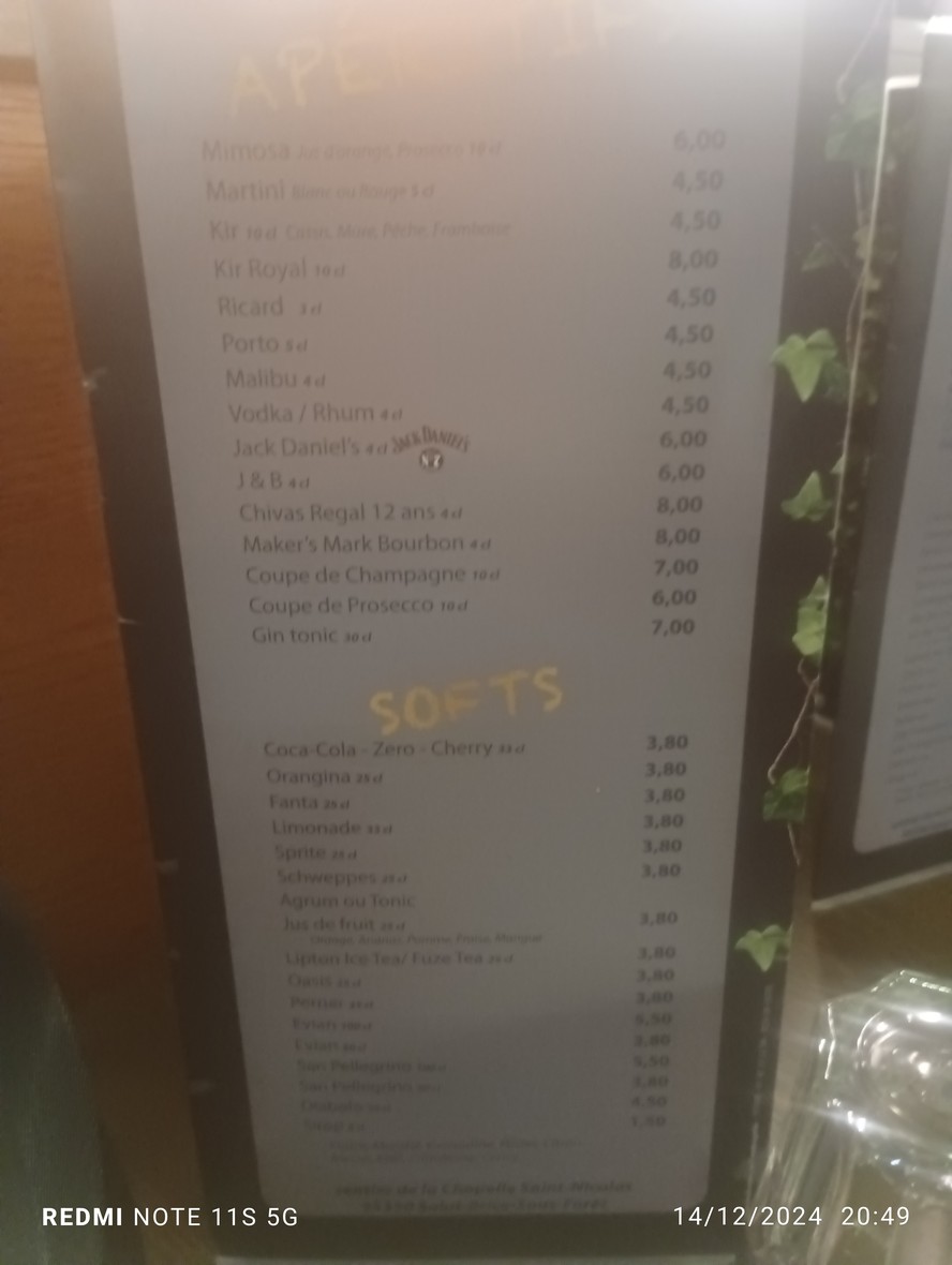 Steak factory menu 2