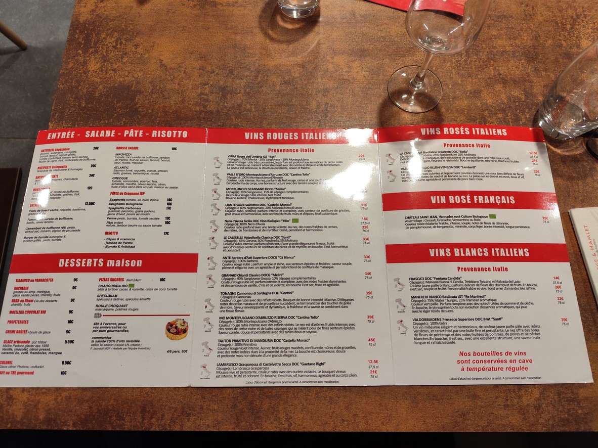 Innovizza menu 2