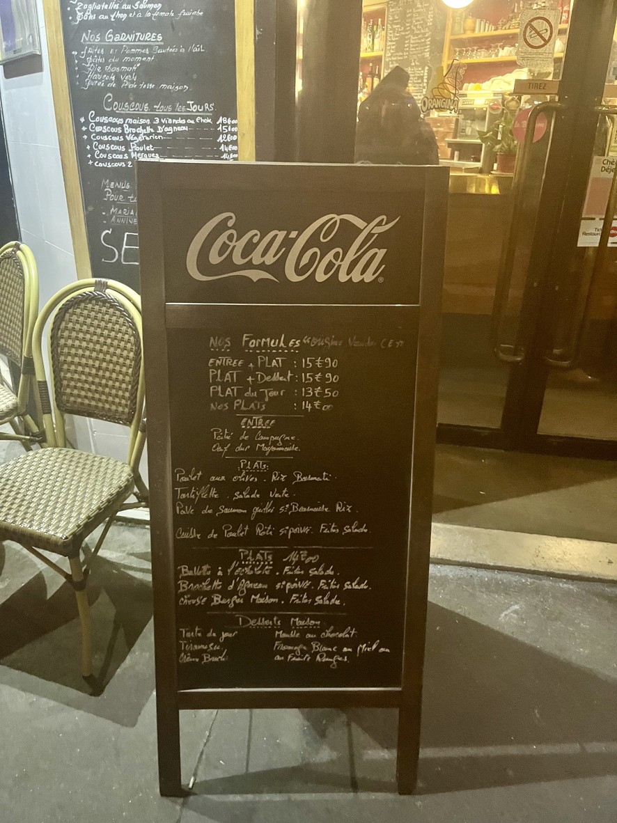 Art & Thé menu 1