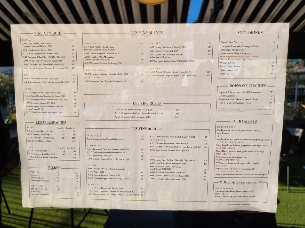 Saperlipopette menu 4