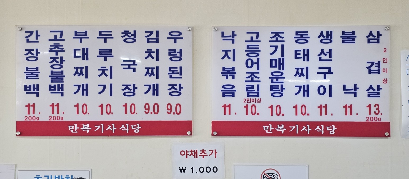 Manbok Gisa Sikdang Bulgogi Especialista menu 2