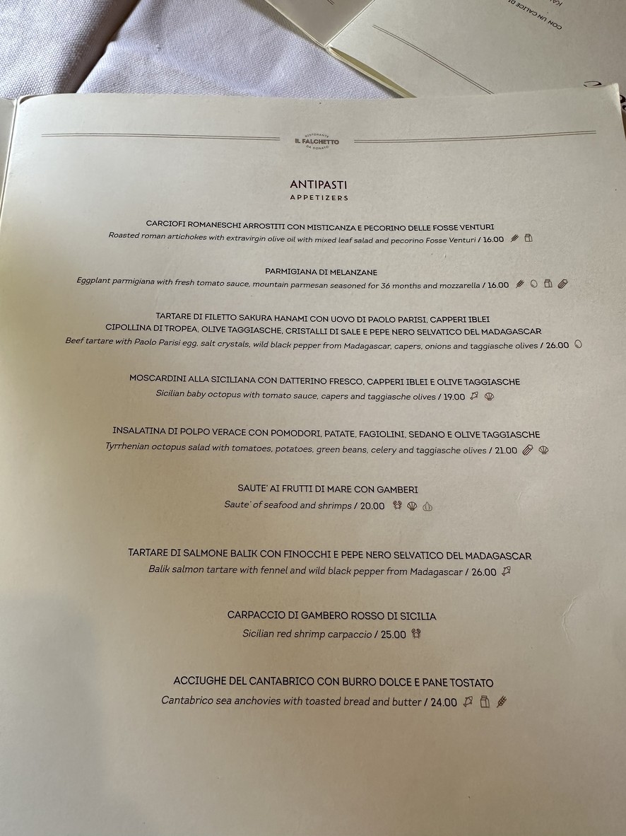 Ristorante Il Falchetto menu 1
