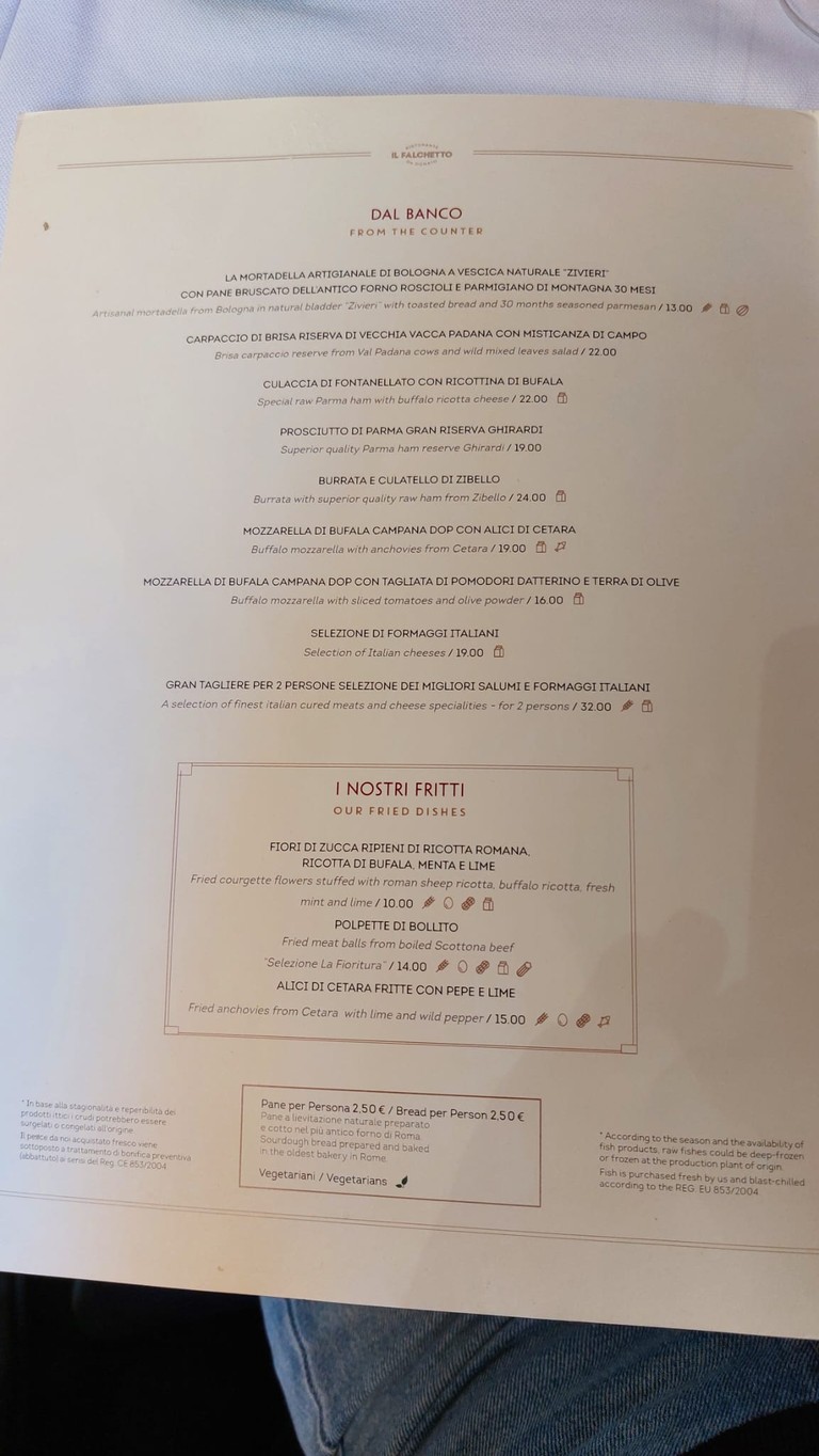 Ristorante Il Falchetto menu 2