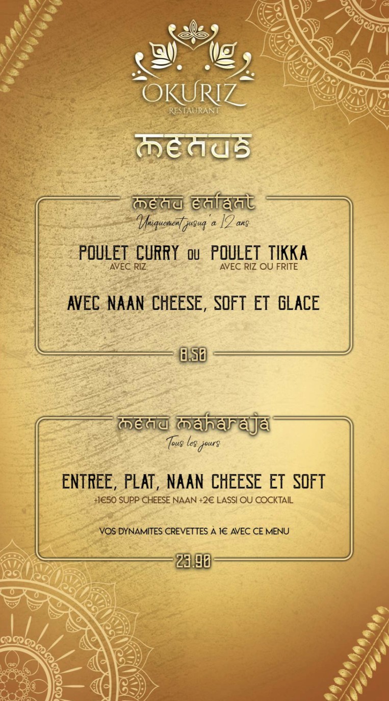 Okuriz menu 3