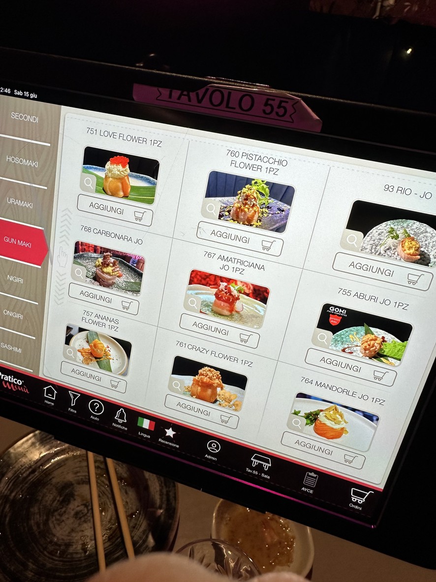 Goki Sushi Bufalotta menu 1