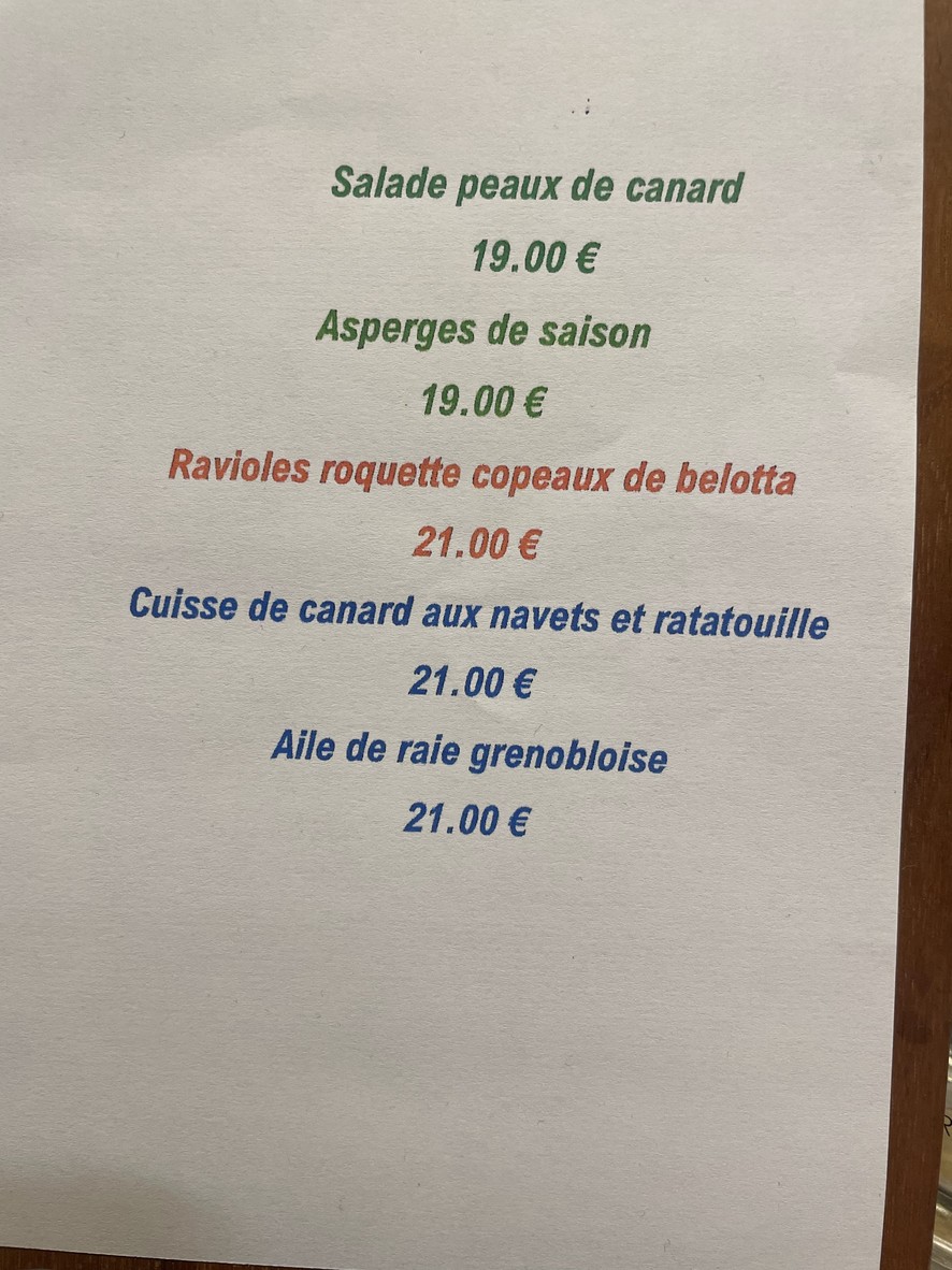 L'opportun menu 5