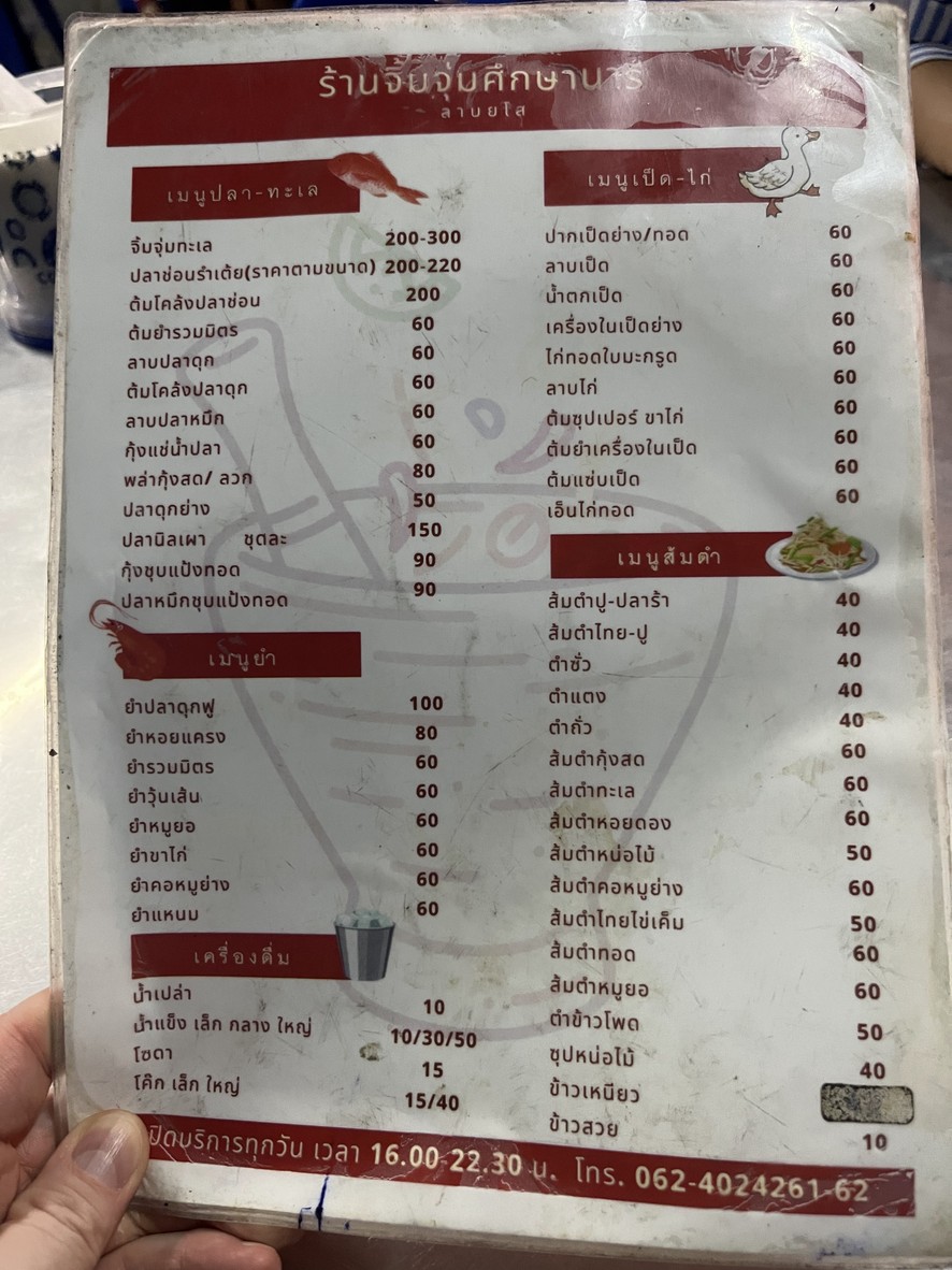จิ้ม​จุ่ม​ศึกษา​นารี​ menu 1