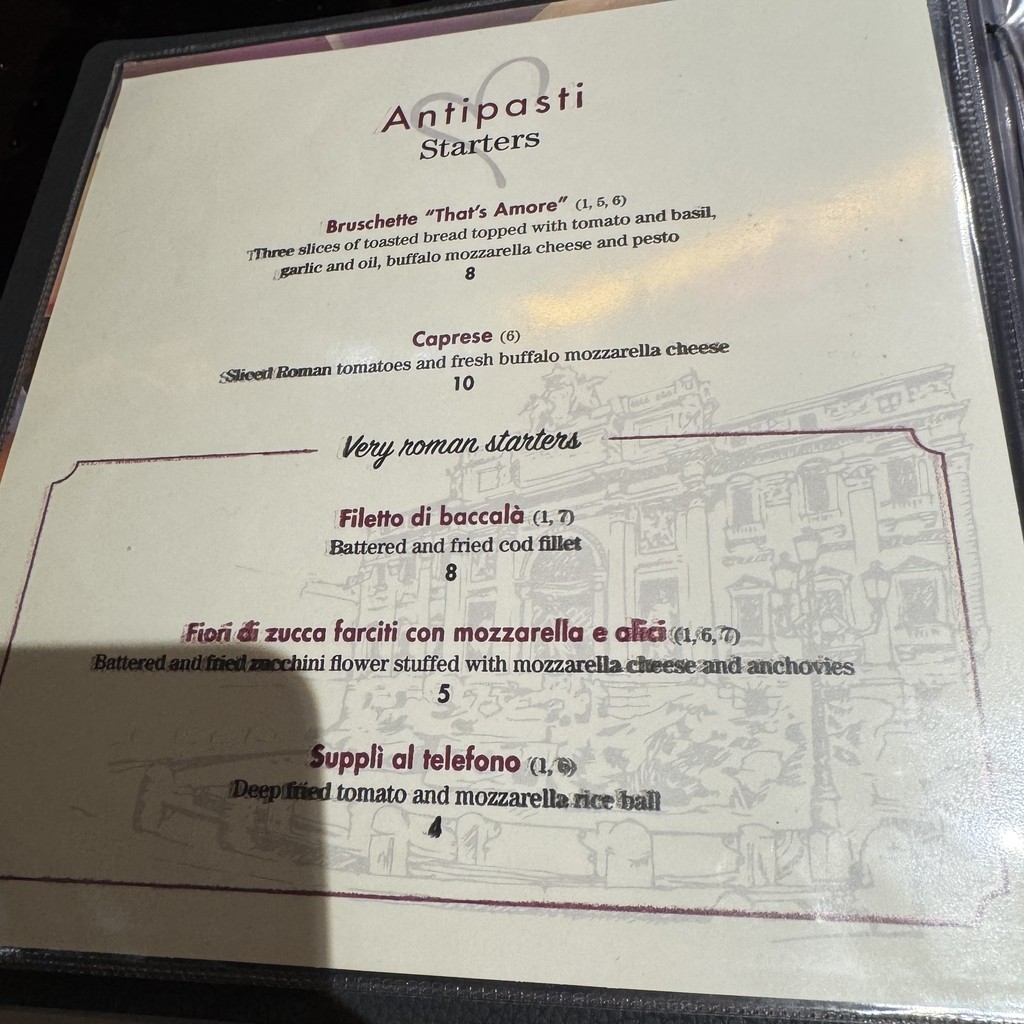 That's Amore Restaurant menu 2