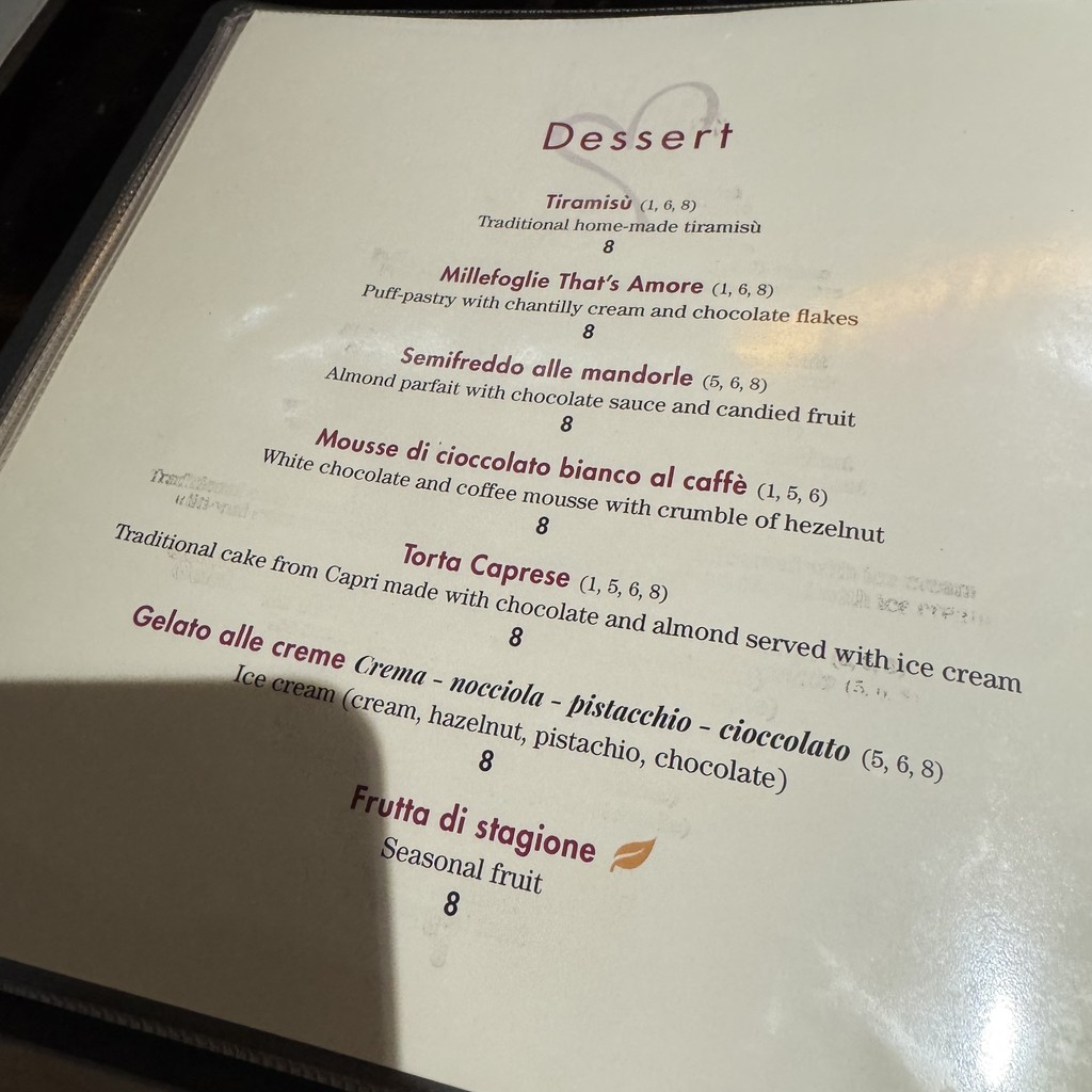 That's Amore Restaurant menu 7