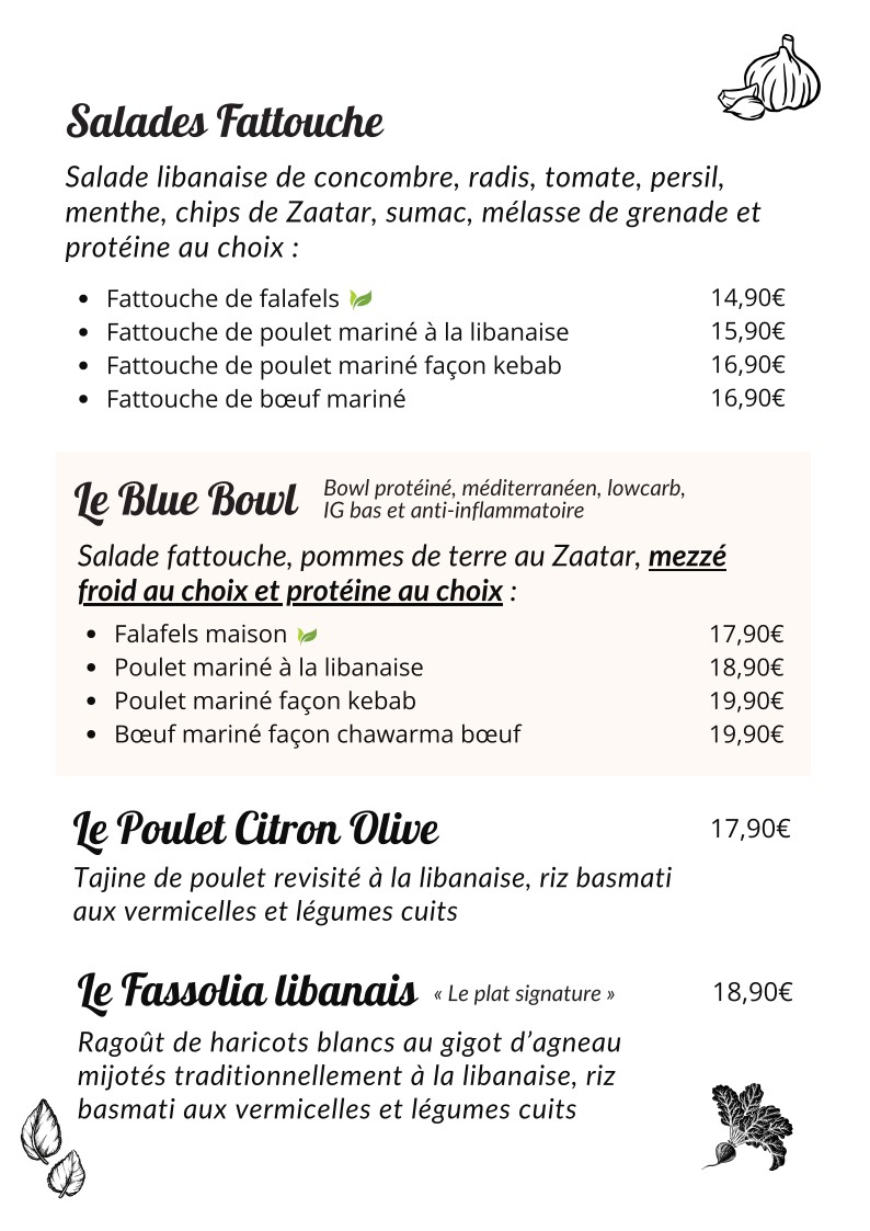 Libshop París 13 – La experiencia libanesa menu 2