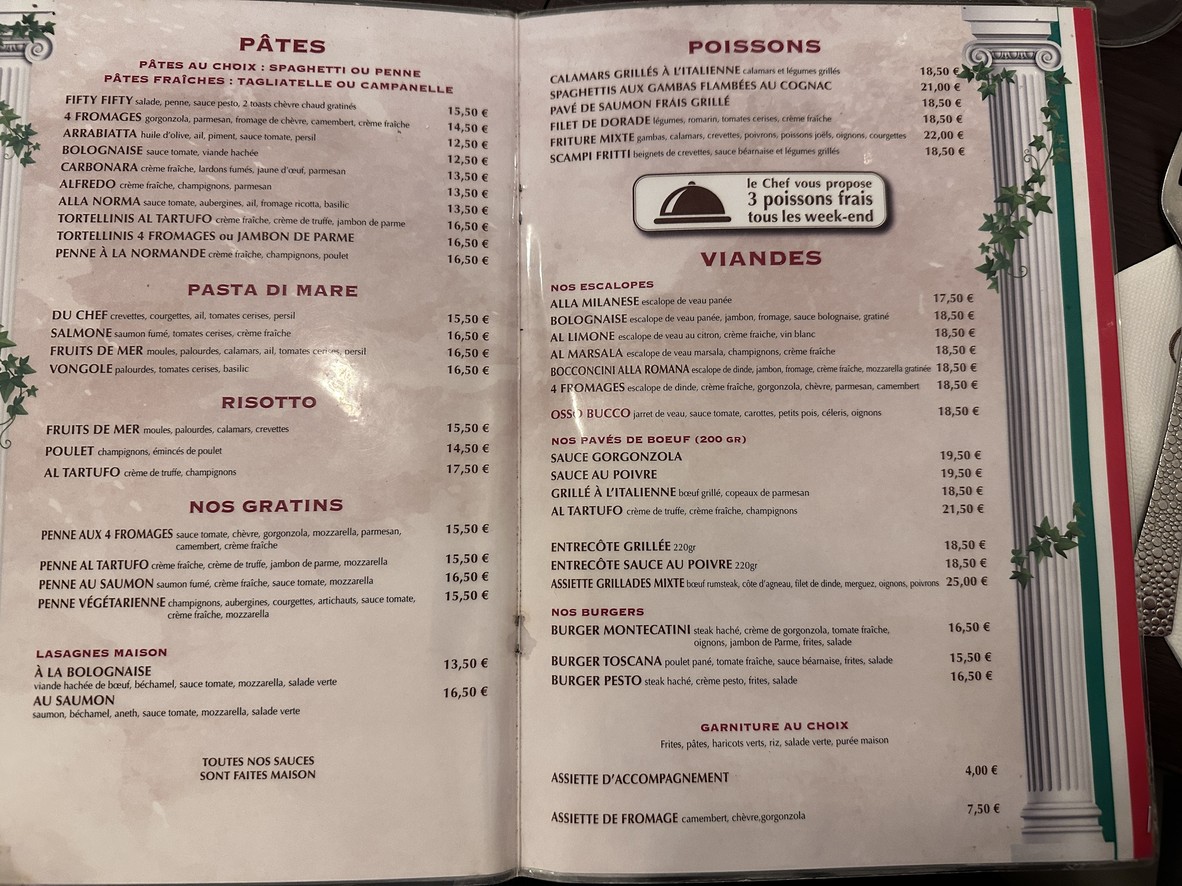 Montecatini menu 2