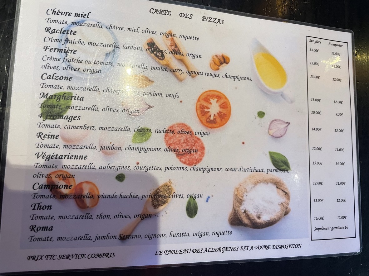 Le Lakanal menu 2