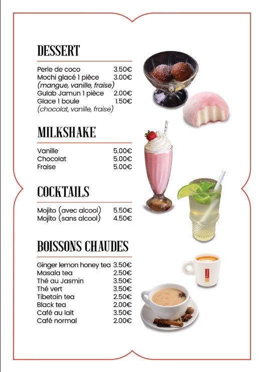 POTALA RESTAURANT menu 3