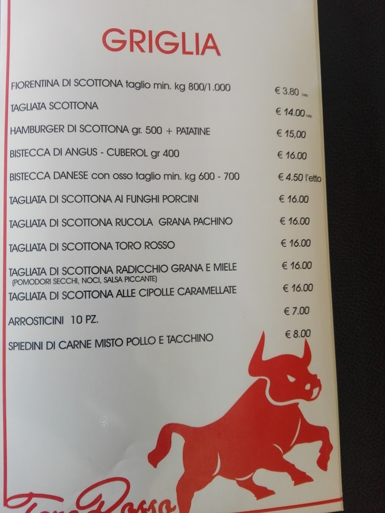 Ristorante Pizzeria Tiburtina "Toro Rosso " menu 3