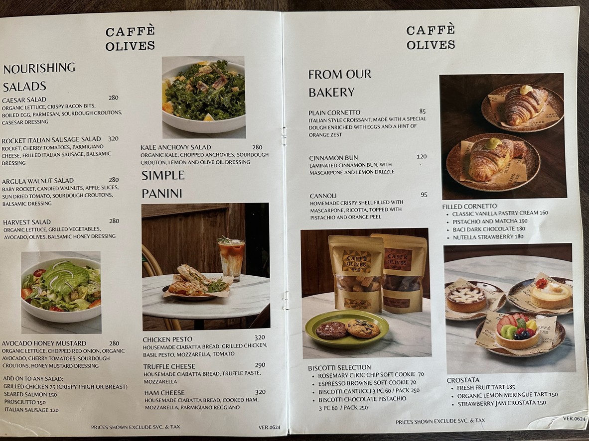 Caffè Olives menu 3