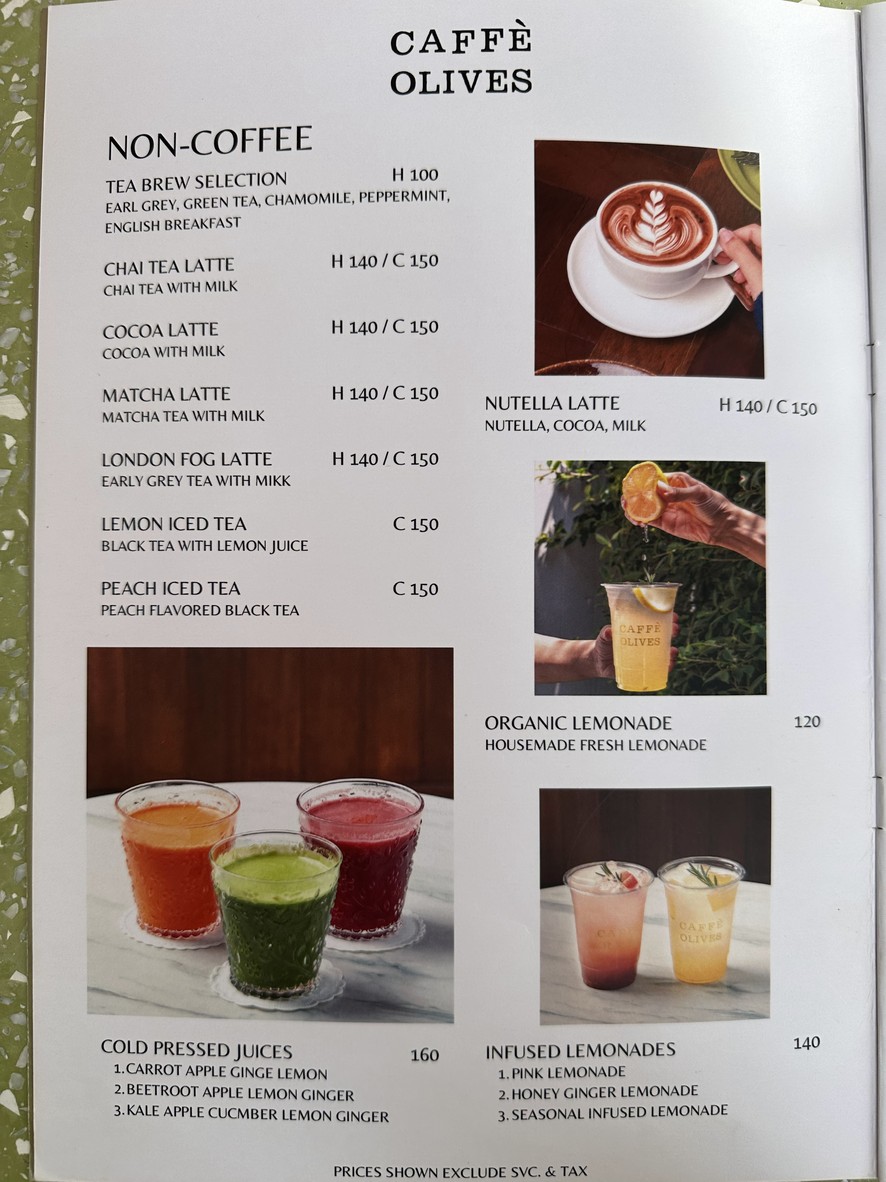 Caffè Olives menu 4