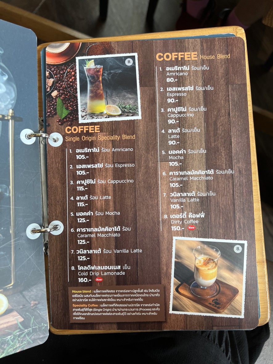 Sawasdee Cafe’ de Pakkret menu 2