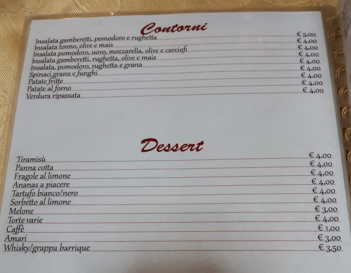 Ristorante Stella Marina menu 4