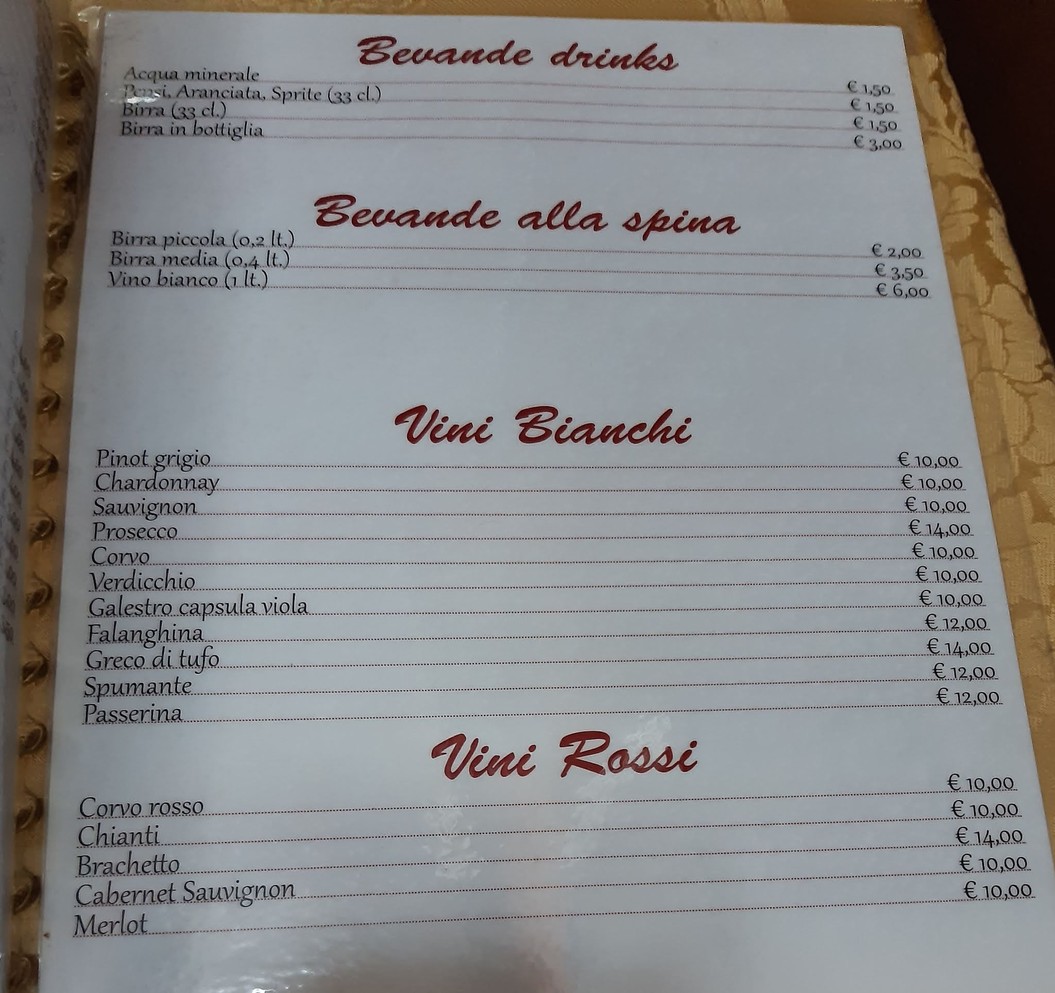 Ristorante Stella Marina menu 5