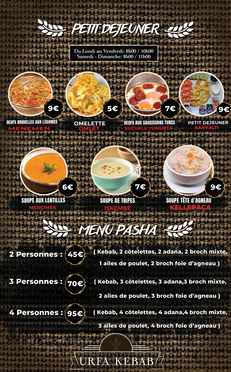 URFA KEBAB menu 2