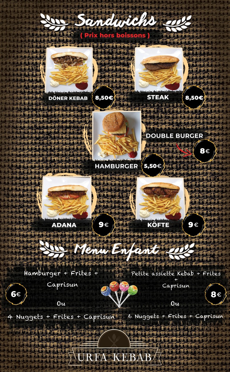 URFA KEBAB menu 6