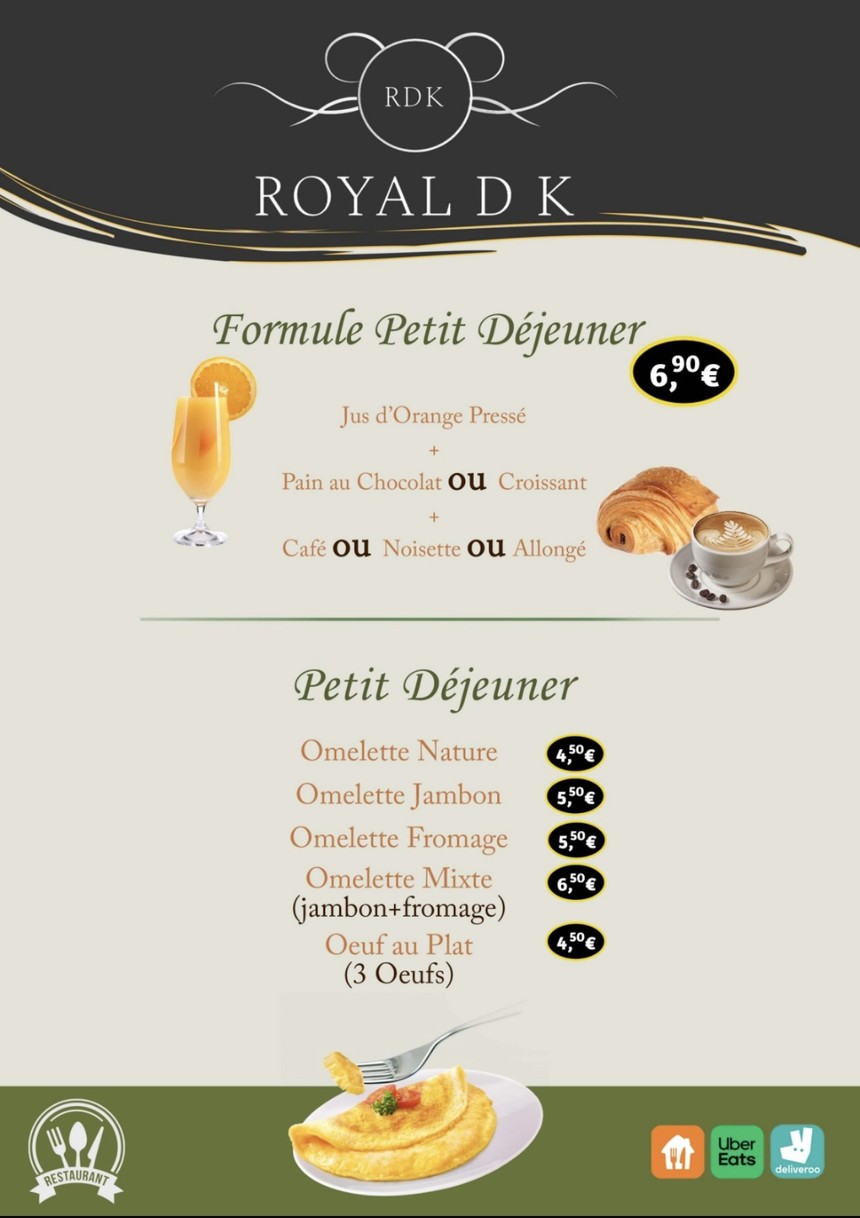 Royale DK menu 2