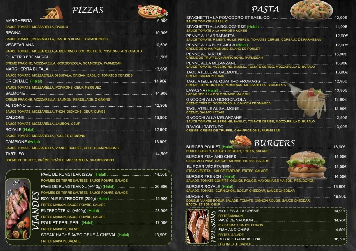 Royale DK menu 4
