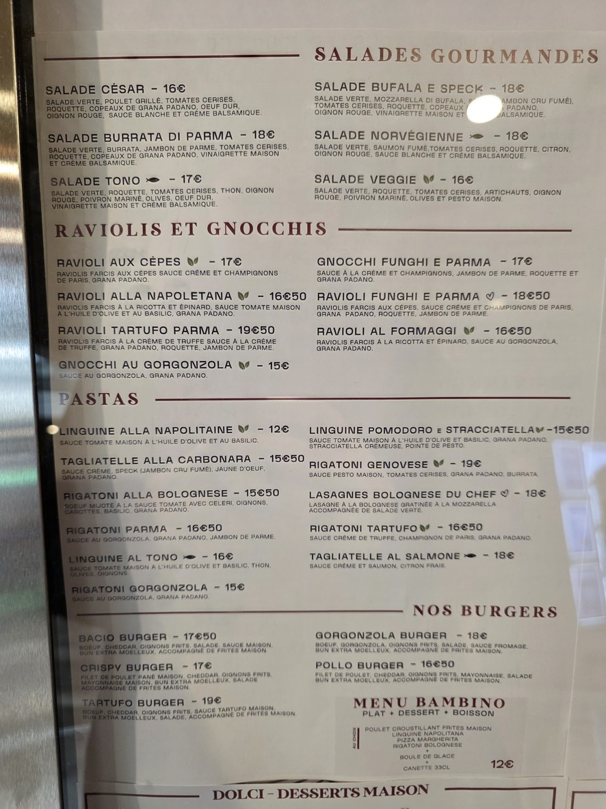 Arcades披萨 menu 4