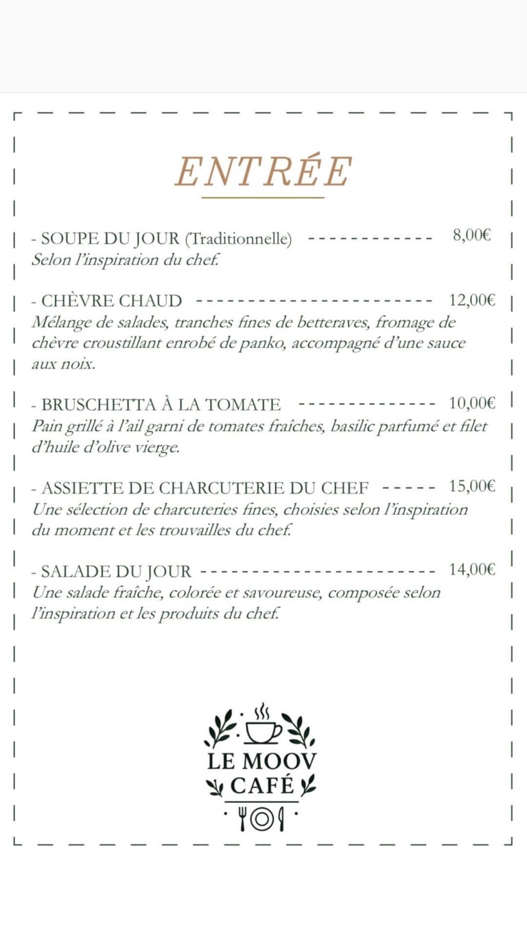 LE MOOV CAFÉ menu 2