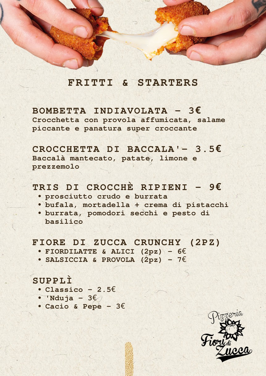 Fiori di Zucca - La Pizza Napoletana a Casa tua (zona Marconi) menu 1