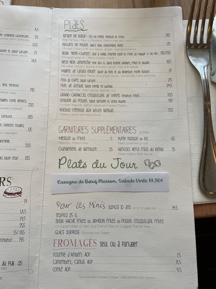 Café Eugène menu 3