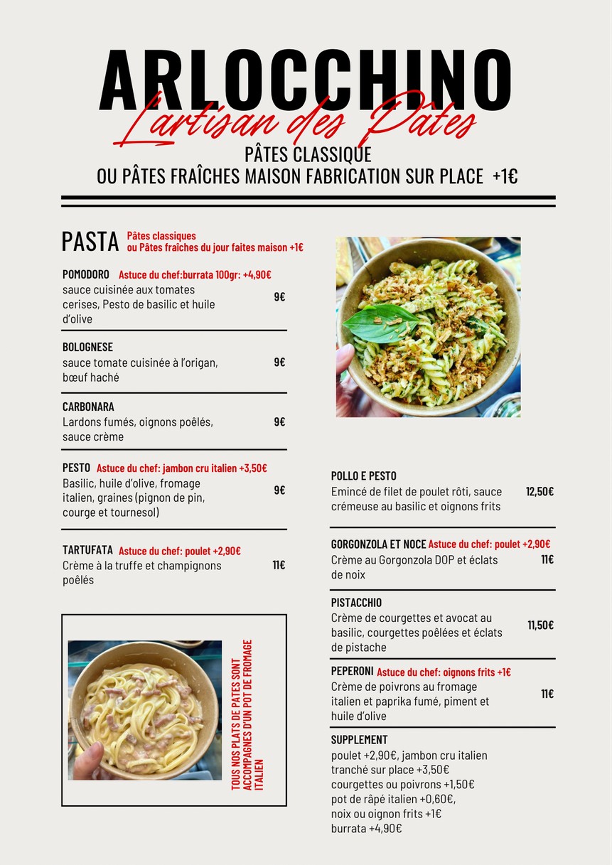 Restaurant ARLOCCHINO menu 2