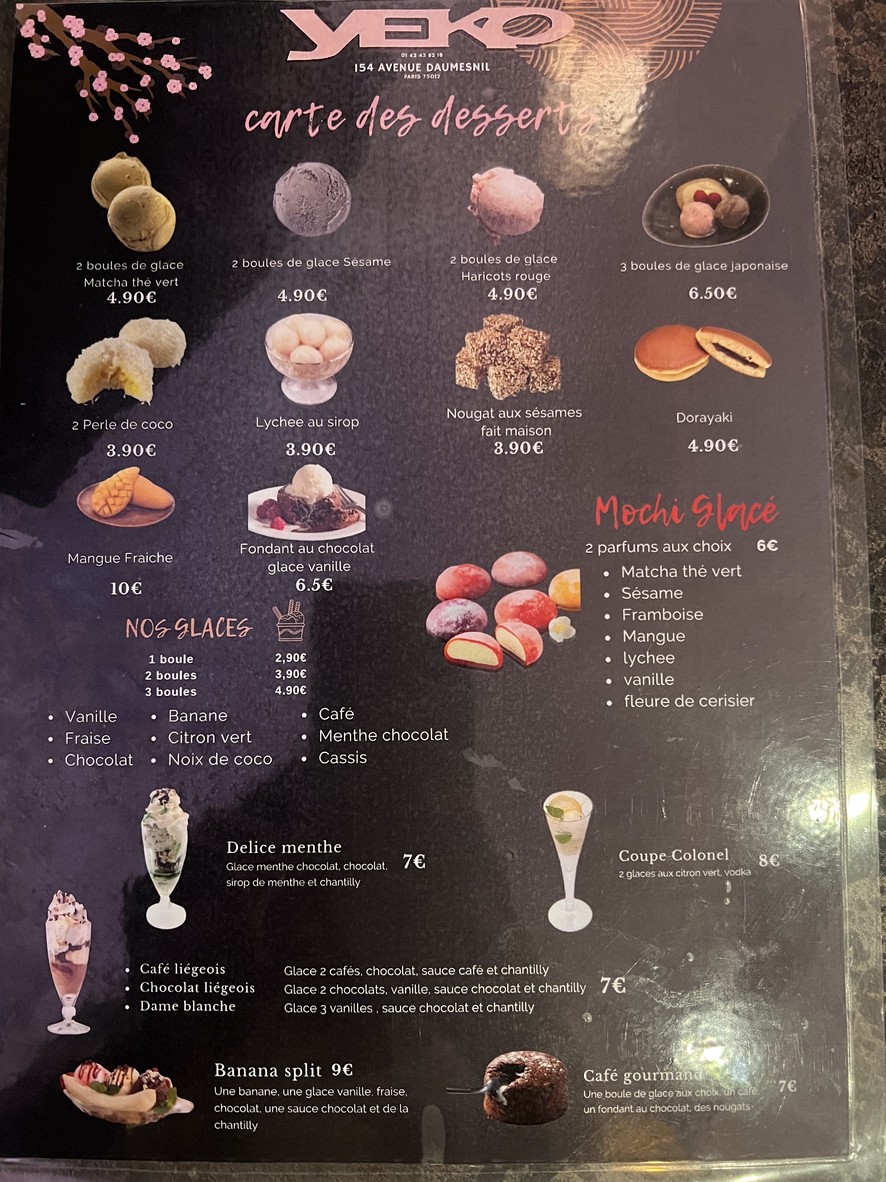 Yeko menu 3
