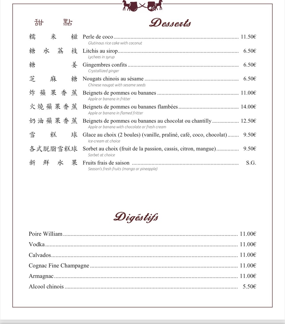 Lao Tseu menu 4