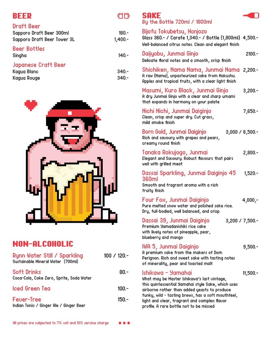 Fatboy Izakaya menu 3