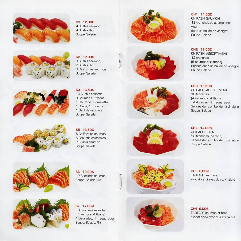 Nagoya Vouillé menu 2