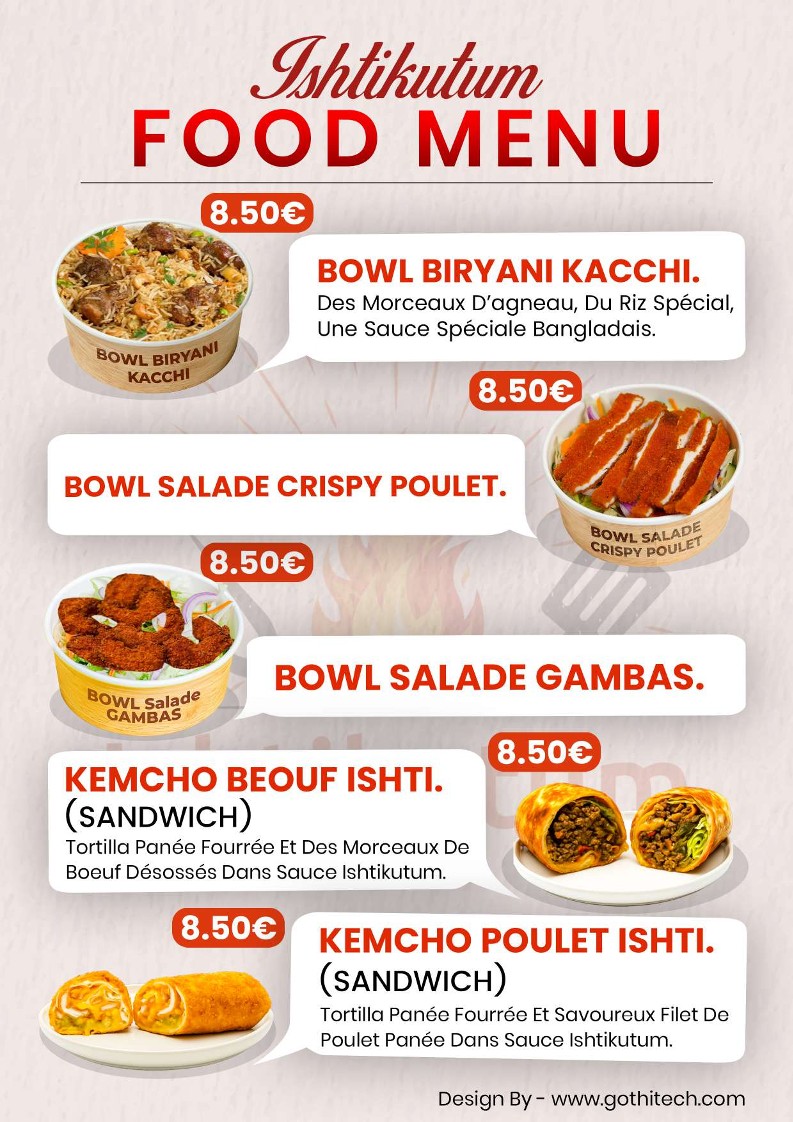 ISHTIKUTUM menu 4
