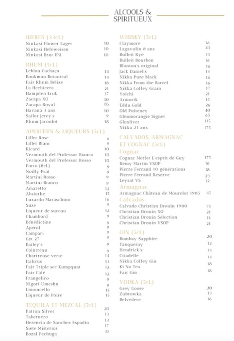 Restaurant j'Adore ! menu 4