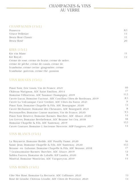 Restaurant j'Adore ! menu 6