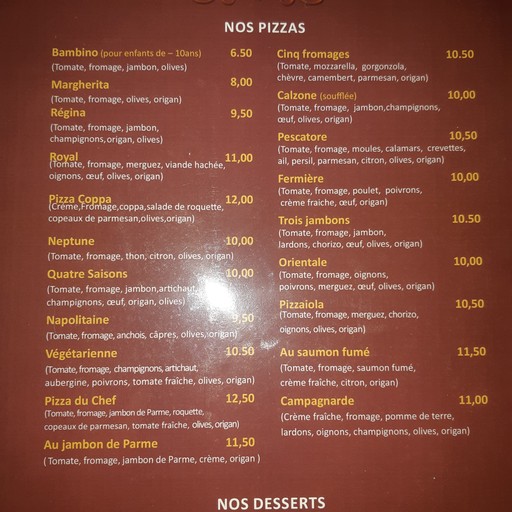 Pizza Delizia