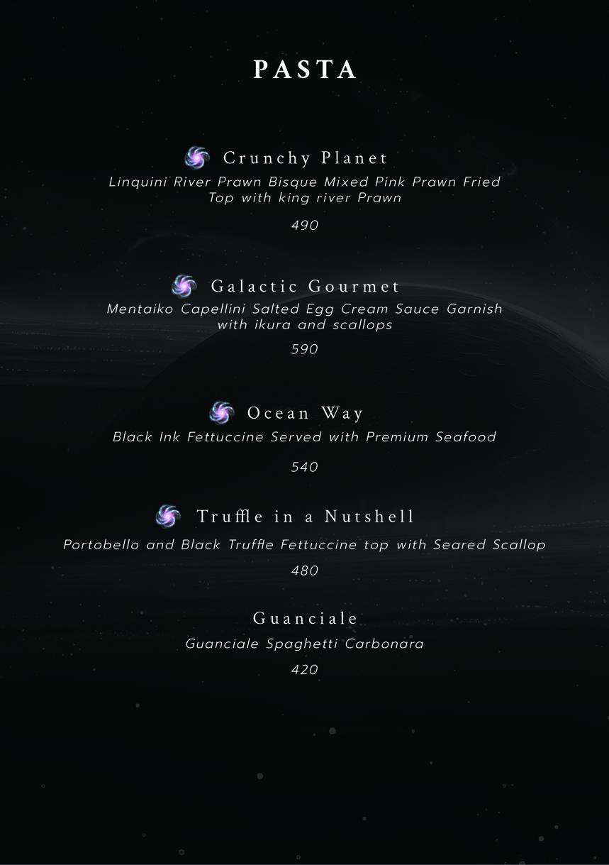 Cosmic Cuisine Sukhumvit32 menu 2
