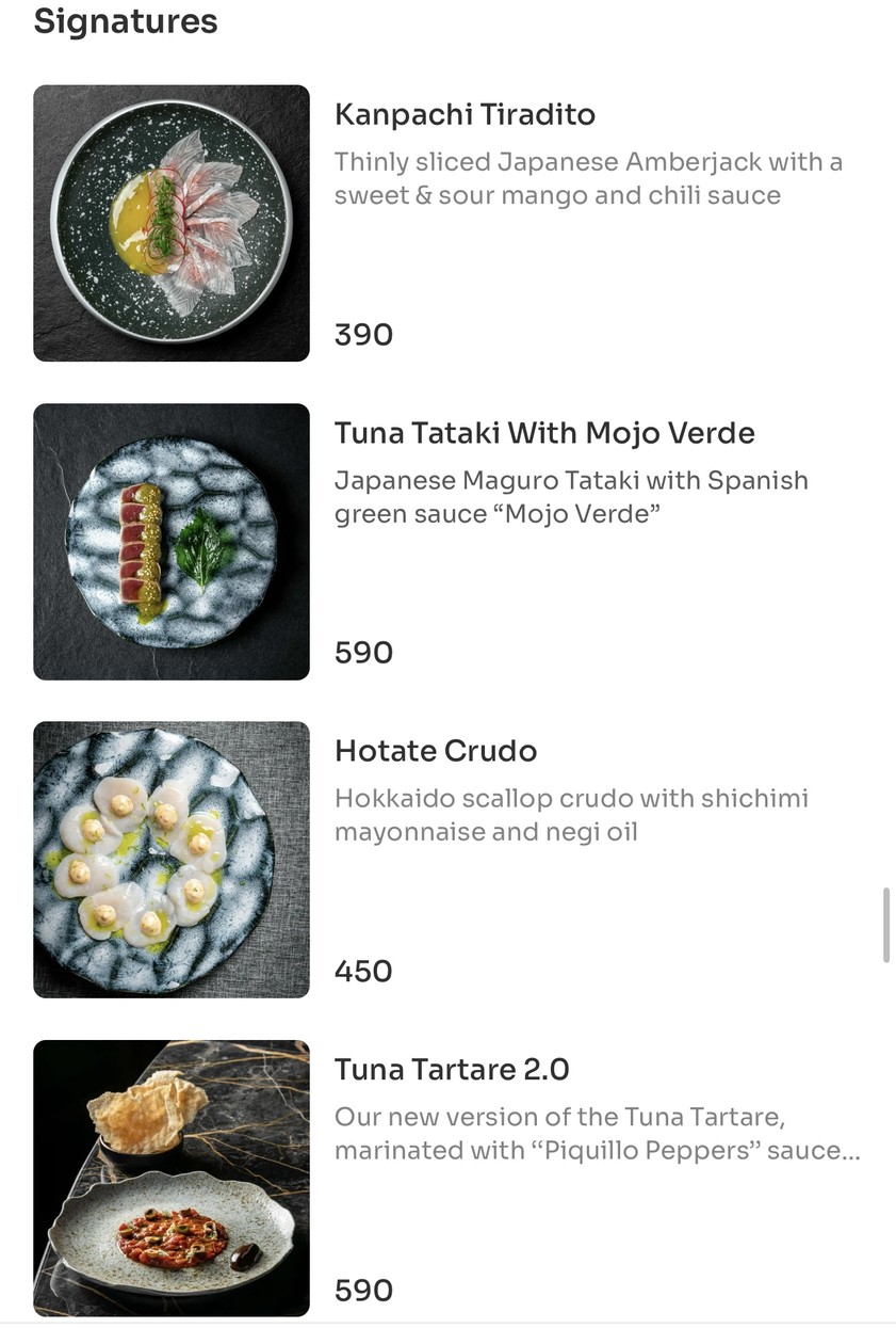 Fuego menu 6