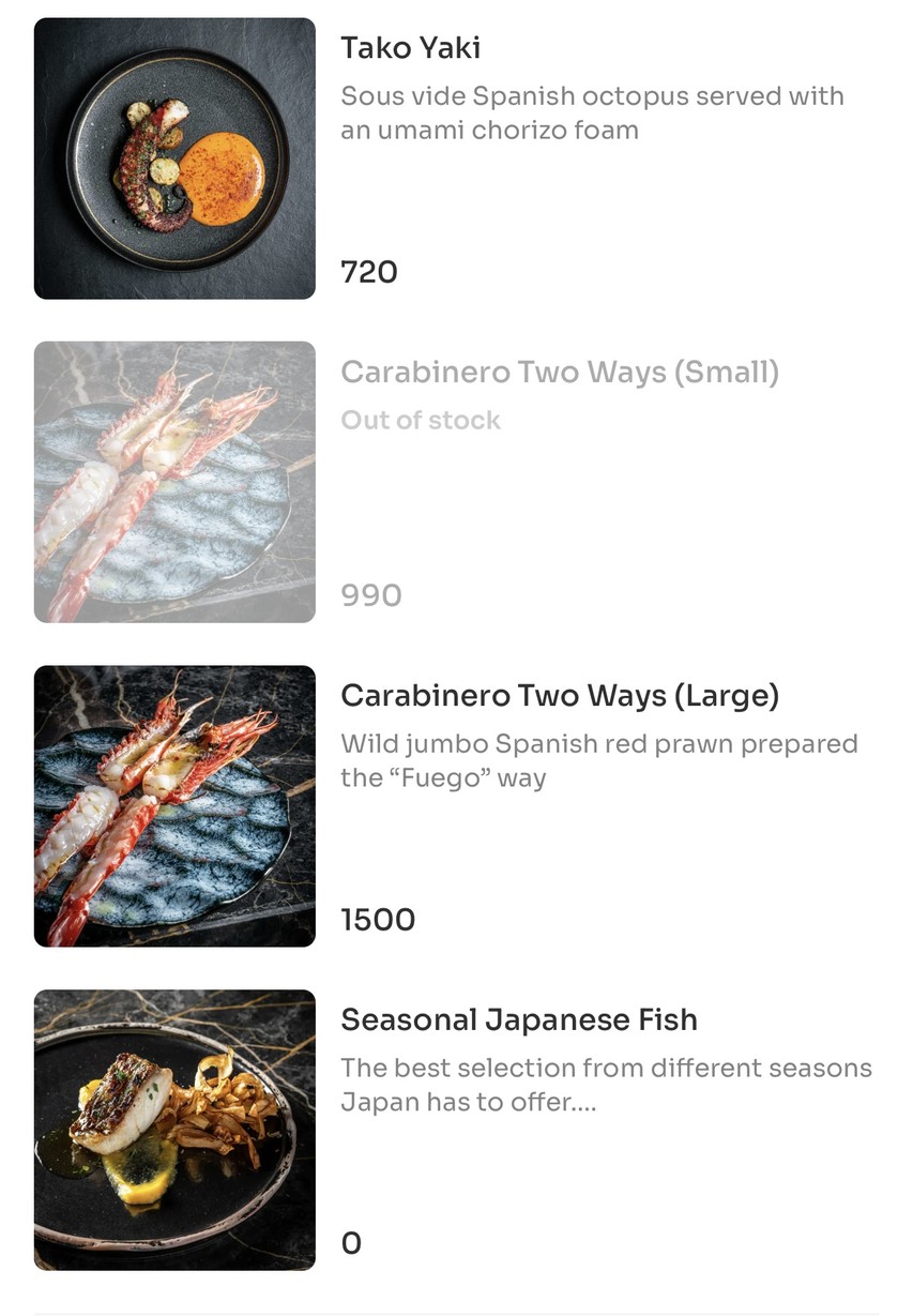 Fuego menu 8