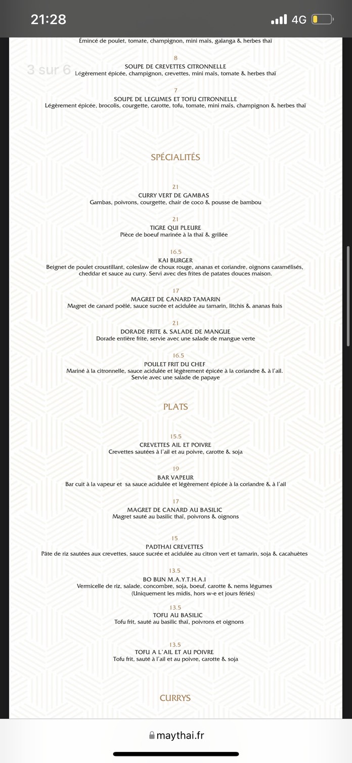 Maythai menu 3